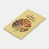 感謝祭のカラフルお祝い ポストイット (アングル)