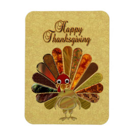 感謝祭のカラフルお祝い マグネット