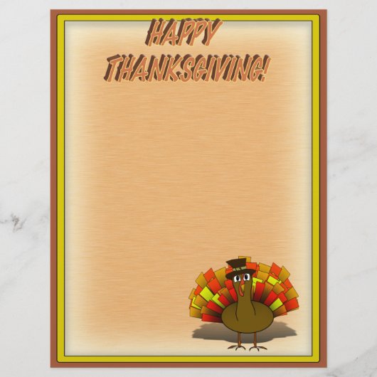 感謝祭のカートゥーン・ターキー・ピルグリム チラシ (正面)