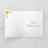 感謝祭のカードに猫と秋の花 シーズンカード (内部)