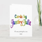 感謝祭のカードのピンクの蘭の数マイルを越えて シーズンカード (裏面)