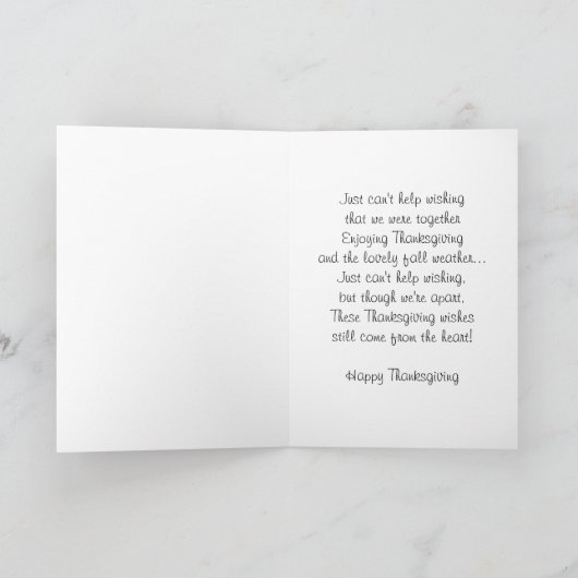 感謝祭のカードのピンクの蘭の数マイルを越えて シーズンカード (内部)