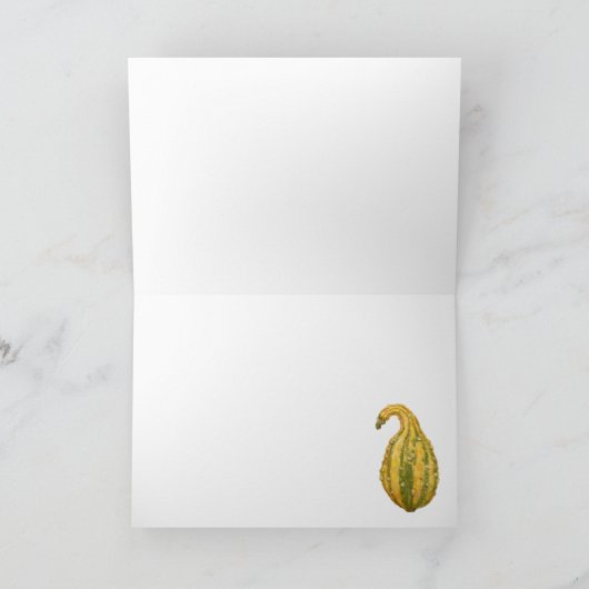 感謝祭のカード カード (内部)