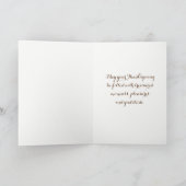 感謝祭のカード シーズンカード (内部)