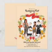 感謝祭のキャラクター招待状 招待状 (正面/裏面)