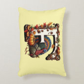 感謝祭のギフトスタイルの文字F アクセントクッション (正面(垂直))