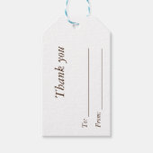 感謝祭のギフトタグ（秋のリース柄） ギフトタグ (正面)