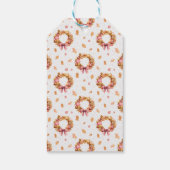 感謝祭のギフトタグ（秋のリース柄） ギフトタグ (裏面)