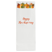 感謝祭のギフトバッグ ワインギフトバッグ (裏面)