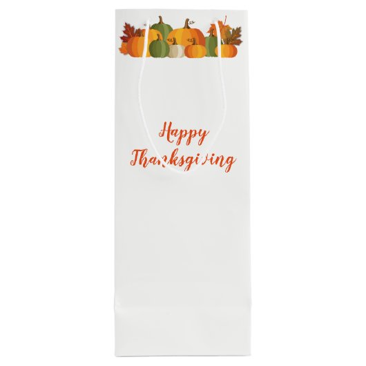 感謝祭のギフトバッグ ワインギフトバッグ (裏面)