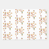 感謝祭のギフトラッパー ラッピングペーパーシート (正面3)