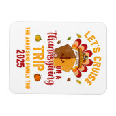 感謝祭のクルーズ旅行しよう マグネット (横)