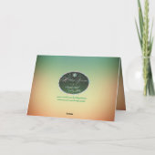 感謝祭のグリーティングカード カード (裏面)