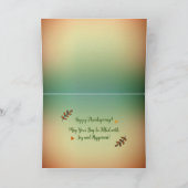 感謝祭のグリーティングカード カード (内部)