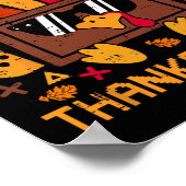 感謝祭のゲームコントローラのためにゲームを一時停止 ポスター (角)