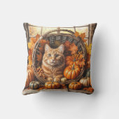 感謝祭のジンジャーキャット クッション (裏面)