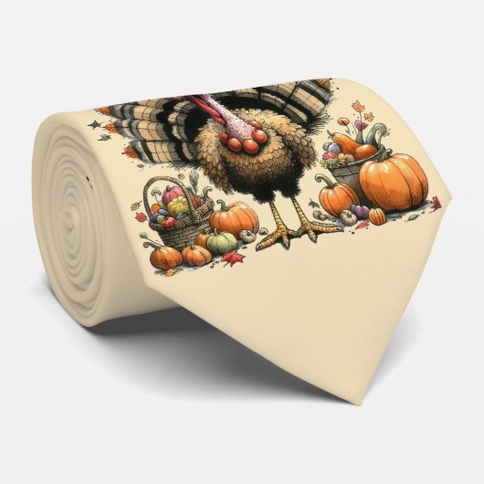 感謝祭のタイ:夕食は何?ターク予測できな ネクタイ (ロール)