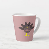 感謝祭のタコ カフェラテマグ (右アングル)
