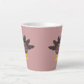 感謝祭のタコ カフェラテマグ (正面)