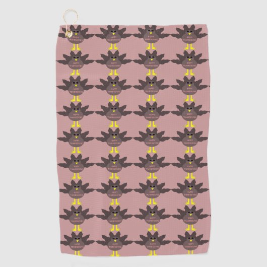 感謝祭のタコ ゴルフタオル (正面)