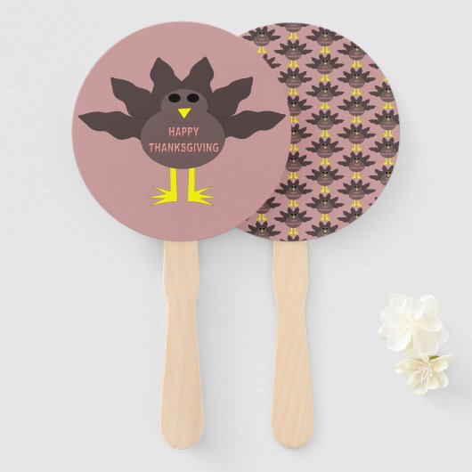 感謝祭のタコ ハンドファン (正面&裏面)