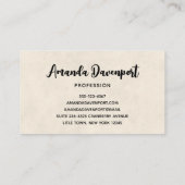 感謝祭のテーブルの豊作 名刺 (裏面)