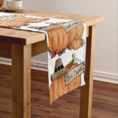 感謝祭のテーブル与えランナー感謝してい/ ショートテーブルランナー (インサイチュ)