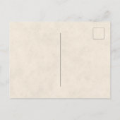 感謝祭のテーブル豊作の日付を保存 インビテーションポストカード (裏面)