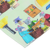 感謝祭のディナーでマウスの家 ショートテーブルランナー (コーナー)