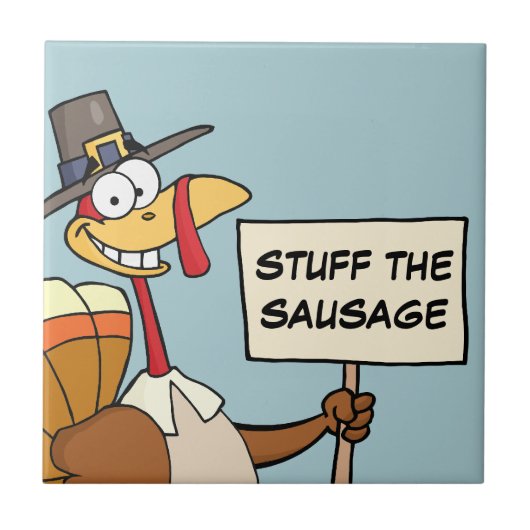 感謝祭のディナーのためのトルコの代替品 タイル (正面)