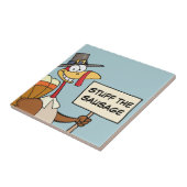 感謝祭のディナーのためのトルコの代替品 タイル (側面)