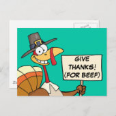 感謝祭のディナーのためのトルコの代替品 ポストカード (正面/裏面)