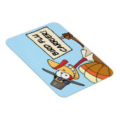 感謝祭のディナーのためのトルコの代替品 マグネット (右側)