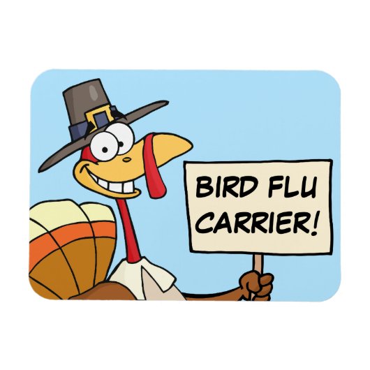 感謝祭のディナーのためのトルコの代替品 マグネット (横)