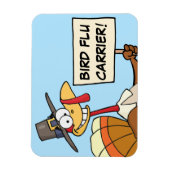 感謝祭のディナーのためのトルコの代替品 マグネット (縦)