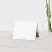 感謝祭のディナーへの招待。 ノートカード (裏面)