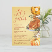 感謝祭のディナーを一緒に楽しもう 招待状 (スタンド正面)