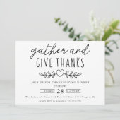 感謝祭のディナーを楽しむ 招待状 (スタンド正面)