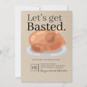 感謝祭のディナーパーティーにみんなを参加させよう 招待状 (正面)