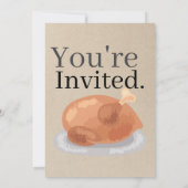 感謝祭のディナーパーティーにみんなを参加させよう 招待状 (裏面)