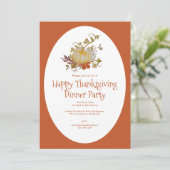 感謝祭のディナーパーティー 招待状 (スタンド正面)