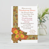 感謝祭のディナー招待 招待状 (スタンド正面)