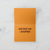 感謝祭のディナー食べになる シーズンカード (内部)