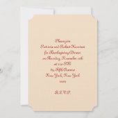 感謝祭のディナー|エレガント| 招待状 (正面)