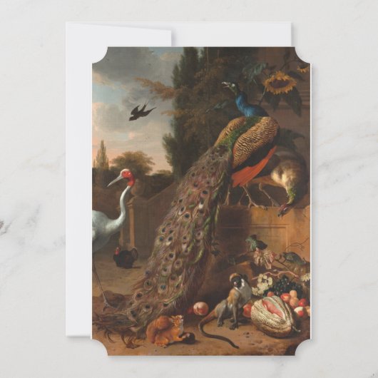 感謝祭のディナー|エレガント| 招待状 (裏面)