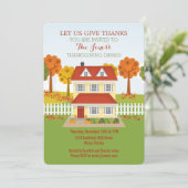 感謝祭のディナー・オープンハウス 招待状 (スタンド正面)