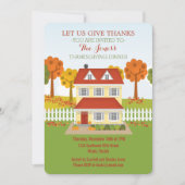 感謝祭のディナー・オープンハウス 招待状 (正面)