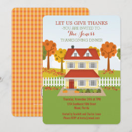 感謝祭のディナー・オープンハウス 招待状