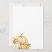 感謝祭のディナー　パンプキンハーベスト 招待状 (裏面)