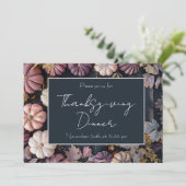 感謝祭のディナー　パンプキン　招待状　ナチュラル 招待状 (スタンド正面)